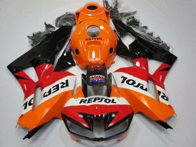 Carénages Moto Honda CBR600RR 2013-2026 - Orange Blanc Rouge Noir Brillant Repsol