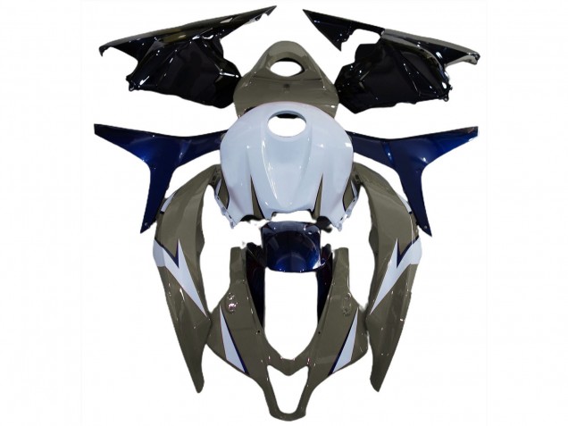 Carénages Moto Honda CBR600RR 2009-2012 - Blanc Gris Bleu Noir Brillant