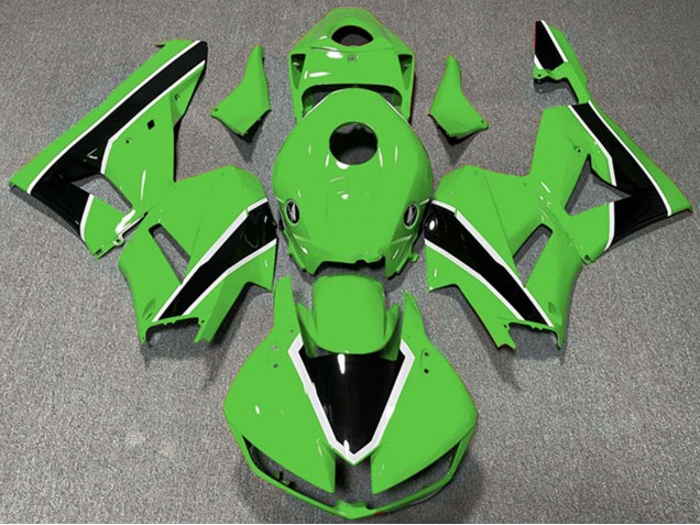 Carénages Moto Honda CBR600RR 2013-2023 - Vert Blanc Noir Brillant