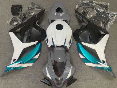 Carénages Moto Honda CBR600RR 2009-2012 - Blanc Gris Bleu Noir Mat
