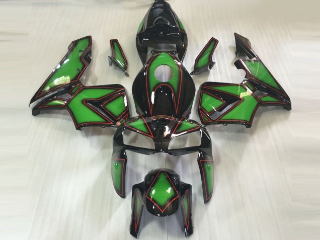 Carénages Moto Honda CBR600RR 2005-2006 - Vert Noir Rouge OutDoubler