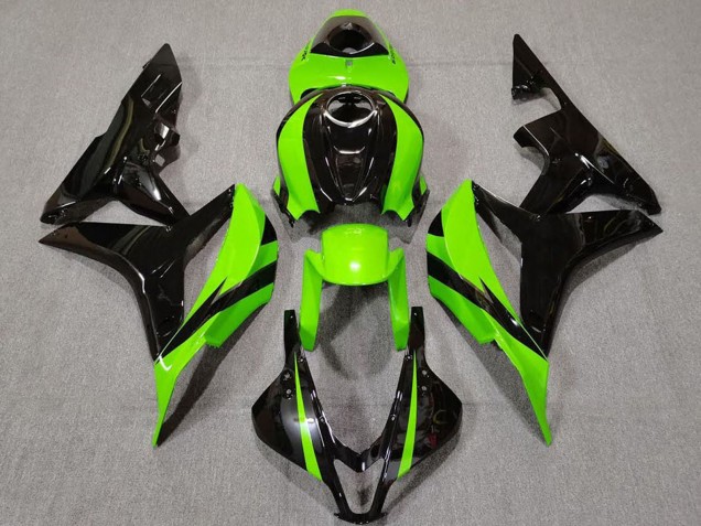 Carénage Moto Honda CBR600RR 2007-2008 - Vert Noir Brillant
