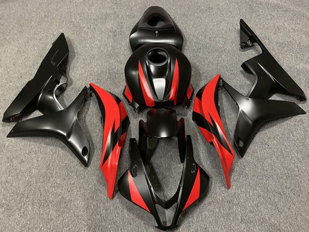 Carénages Moto Honda CBR600RR 2007-2008 - Rouge Noir Mat