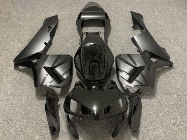 Carénages Moto Honda CBR600RR 2003-2004 - Noir Brillant Gris Mat OEM Style