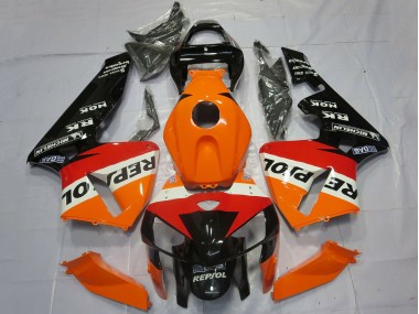 Carénages Moto Honda CBR600RR 2005-2006 - Orange Rouge Blanc Noir Repsol OEM Style
