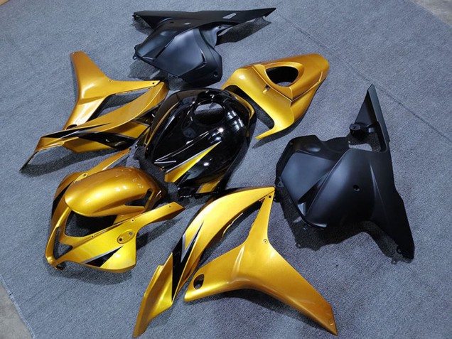 Carénages Moto Honda CBR600RR 2009-2012 - Or Noir Brillant Noir Mat OEM Style