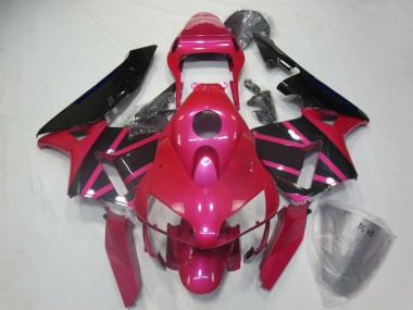 Carénages Moto Honda CBR600RR 2003-2004 - Rose Noir Brillant