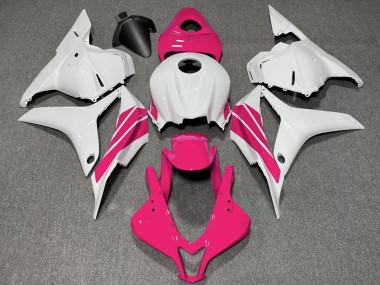Carénages Moto Honda CBR600RR 2009-2012 - Blanc Rose Bande