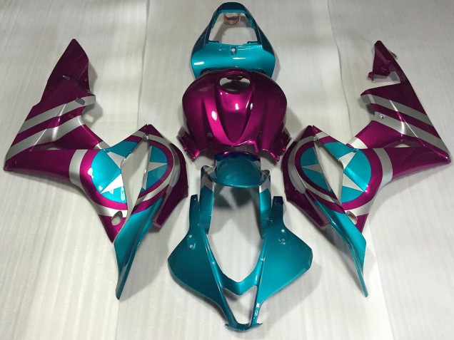 Carénages Moto Honda CBR600RR 2007-2008 - Rose Bleu Captain America