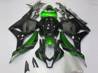 Carénages Moto Honda CBR600RR 2009-2012 - Vert Noir Brillant Noir Mat