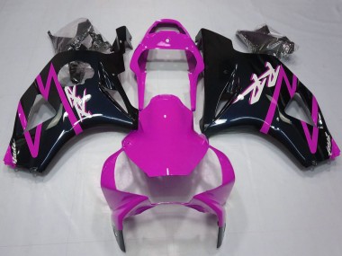 Kits Carénage Moto ABS Honda CBR954RR 2002-2003 - Rose Noir Brillant