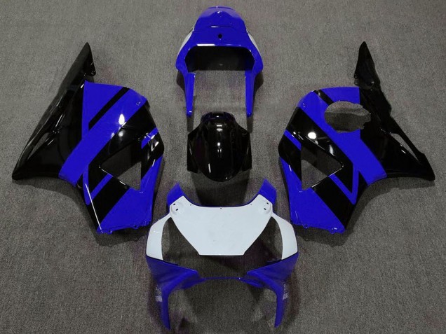 Carénages Moto Honda CBR954RR 2002-2003 - Bleu Blanc Noir Brillant OEM Style