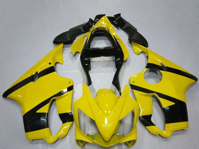 Carénages Moto Honda CBR600 F4i 2001-2003 - Jaune Noir Brillant