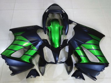 Carénages Moto Honda VFR 800 2002-2013 - Vert Noir Mat