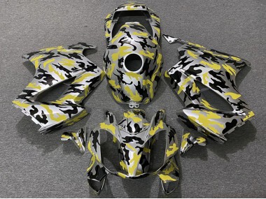Carénages Moto Honda VFR 800 2002-2013 - Jaune Camouflage