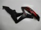 Carénages Moto Honda CBR600RR 2007-2008 - Rouge Noir Mat Décalque