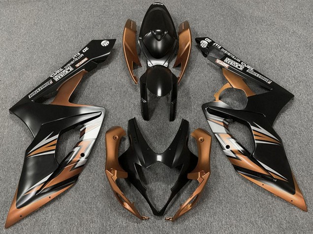 Carénages Moto Suzuki GSXR 1000 2005-2006 - Noir Mat Bronze