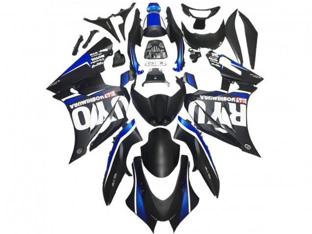 Carénages Moto Suzuki GSXR 1000 2017-2025 - Noir Mat Bleu