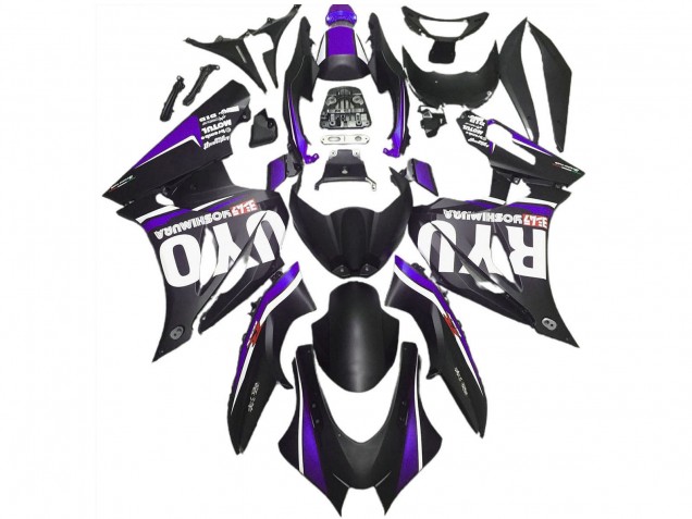 Carénages Moto Suzuki GSXR 1000 2017-2025 - Noir Mat Violet