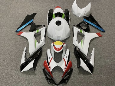 Carénages Moto Suzuki GSXR 1000 2007-2008 - Blanc Rouge Jaune Bleu Noir Courses
