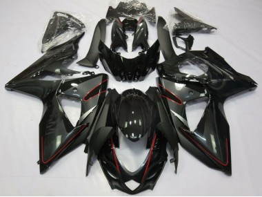 Carénages Moto Suzuki GSXR 1000 2009-2016 - Noir Brillant Rouge