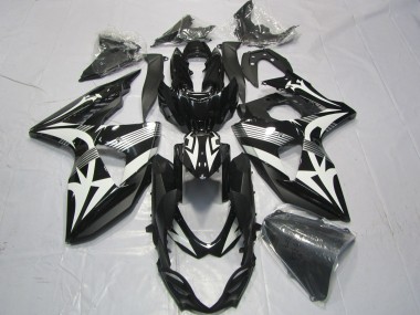 Carénages Moto Suzuki GSXR 1000 2009-2016 - Noir Blanc