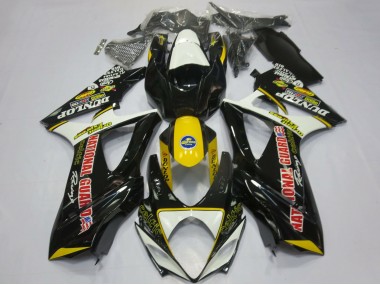 Carénages Moto Suzuki GSXR 1000 2007-2008 - Blanc Jaune Rouge Noir Dunlop