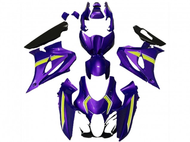 Carénages Moto Suzuki GSXR 1000 2017-2025 - Violet Jaune Style