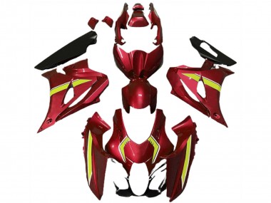 Carénages Moto Suzuki GSXR 1000 2017-2024 - Rouge Jaune Style