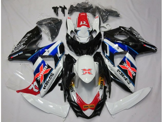 Carénages Moto Suzuki GSXR 1000 2009-2016 - Blanc Bleu Rouge Noir X