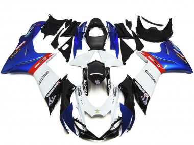 Carénages Moto ABS Suzuki GSXR 600 / GSXR 750 2011-2024 - Bleu Blanc Rouge