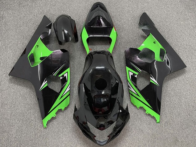 Carénages Moto Suzuki GSXR 600 / GSXR 750 2004-2005 - Noir Brillant Vert