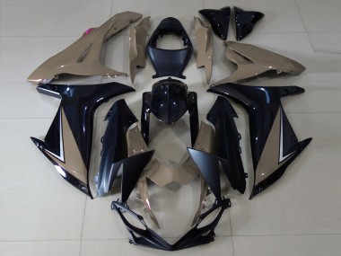 Carénages Moto Suzuki GSXR 600 / GSXR 750 2011-2024 - Gris Noir Brillant Noir Mat