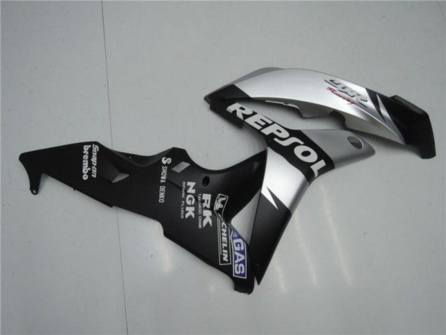 Carénages Moto Honda CBR600RR 2007-2008 - Noir Mat Argent Gris Repsol
