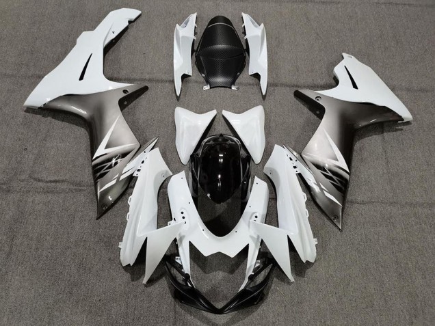 Carénages Moto Suzuki GSXR 600 / GSXR 750 2011-2024 - Blanc Gris Noir