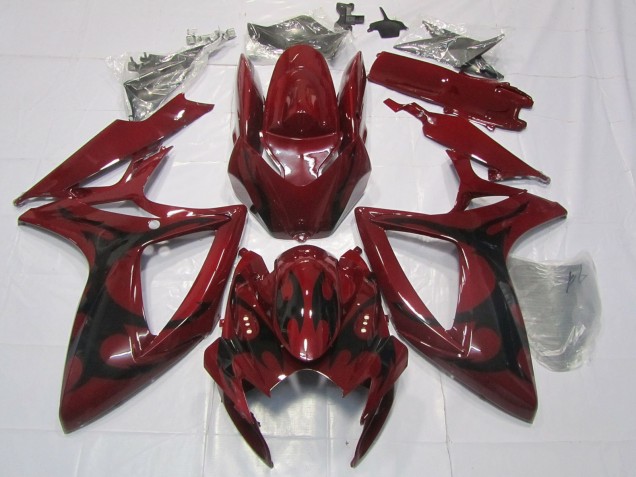 Carénages Moto Suzuki GSXR 600 / GSXR 750 2006-2007 - Rouge Marron