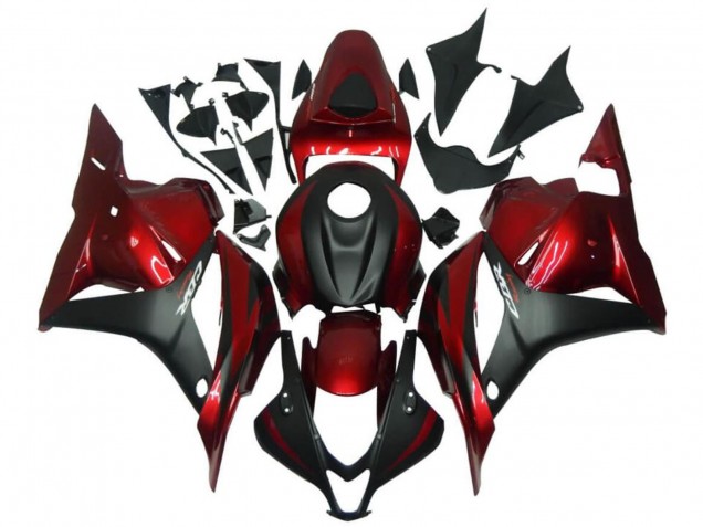 Carénages Moto Honda CBR600RR 2009-2012 - Rouge Noir Mat