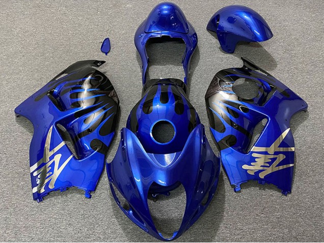 Carénages Moto Suzuki GSXR 1300 1996-2007 - Bleu Profond Noir
