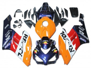Carénages Moto Honda CBR1000RR 2004-2005 - Orange Rouge Blanc Bleu Repsol