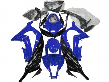 Carénage Moto Kawasaki ZX10R 2011-2015 - Bleu Noir Brillant