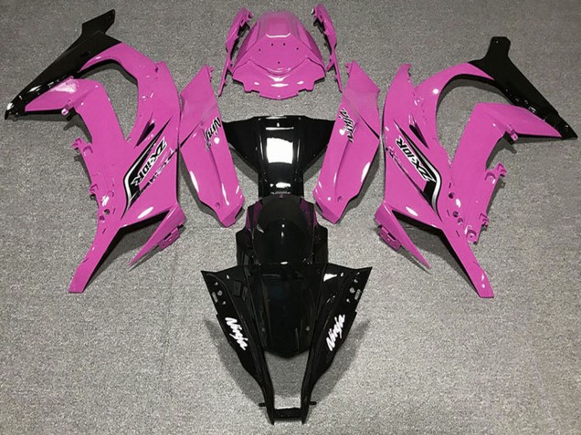 Carénages Moto Kawasaki ZX10R 2011-2015 - Rose Noir Brillant