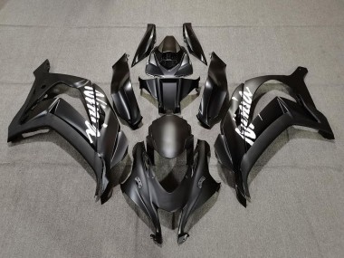 Carénages Moto Kawasaki ZX10R 2016-2020 - Noir Mat Blanc Ninja