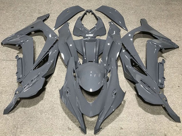 Carénages Moto Kawasaki ZX10R 2016-2020 - Nardo Gris Noir Logo