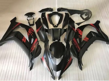 Carénages Moto Kawasaki ZX10R 2016-2020 - Noir Mat Rouge Ninja