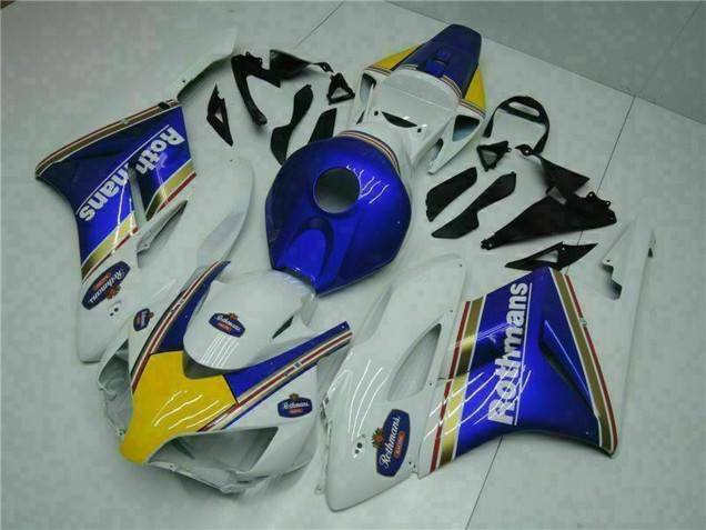 Carénage Moto Honda CBR1000RR 2004-2005 - Blanc Bleu Jaune Rothmans
