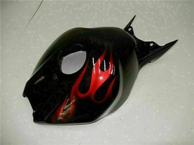 Carénages Moto Honda CBR1000RR 2004-2005 - Noir Brillant Rouge Flamme
