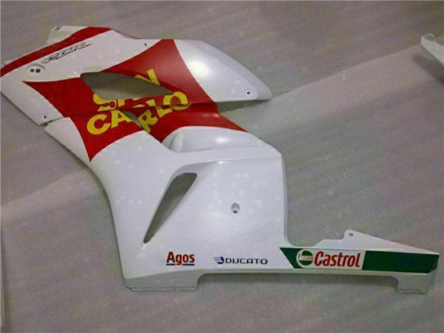 Carénages Moto Honda CBR1000RR 2004-2005 - Blanc Rouge Jaune San Carlo 58