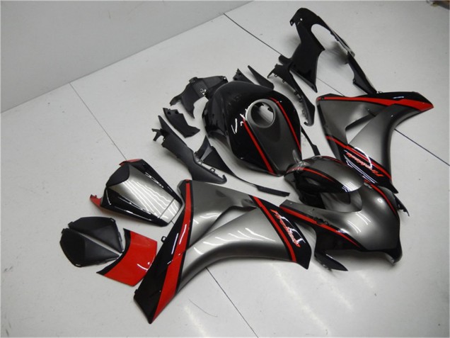 Carénage Moto Honda CBR1000RR 2008-2011 - Gris Rouge Noir Brillant