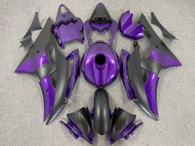 Carénages Moto Yamaha R6 2008-2016 - Violet Noir Mat
