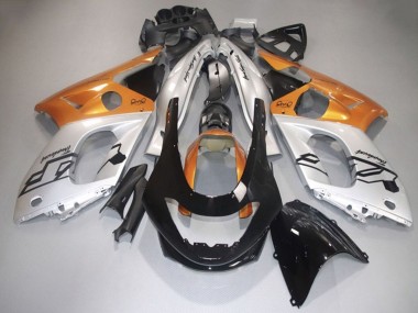 Carénages Moto Yamaha YZF600R Thundercat 1996-2007 - Argent Orange Noir